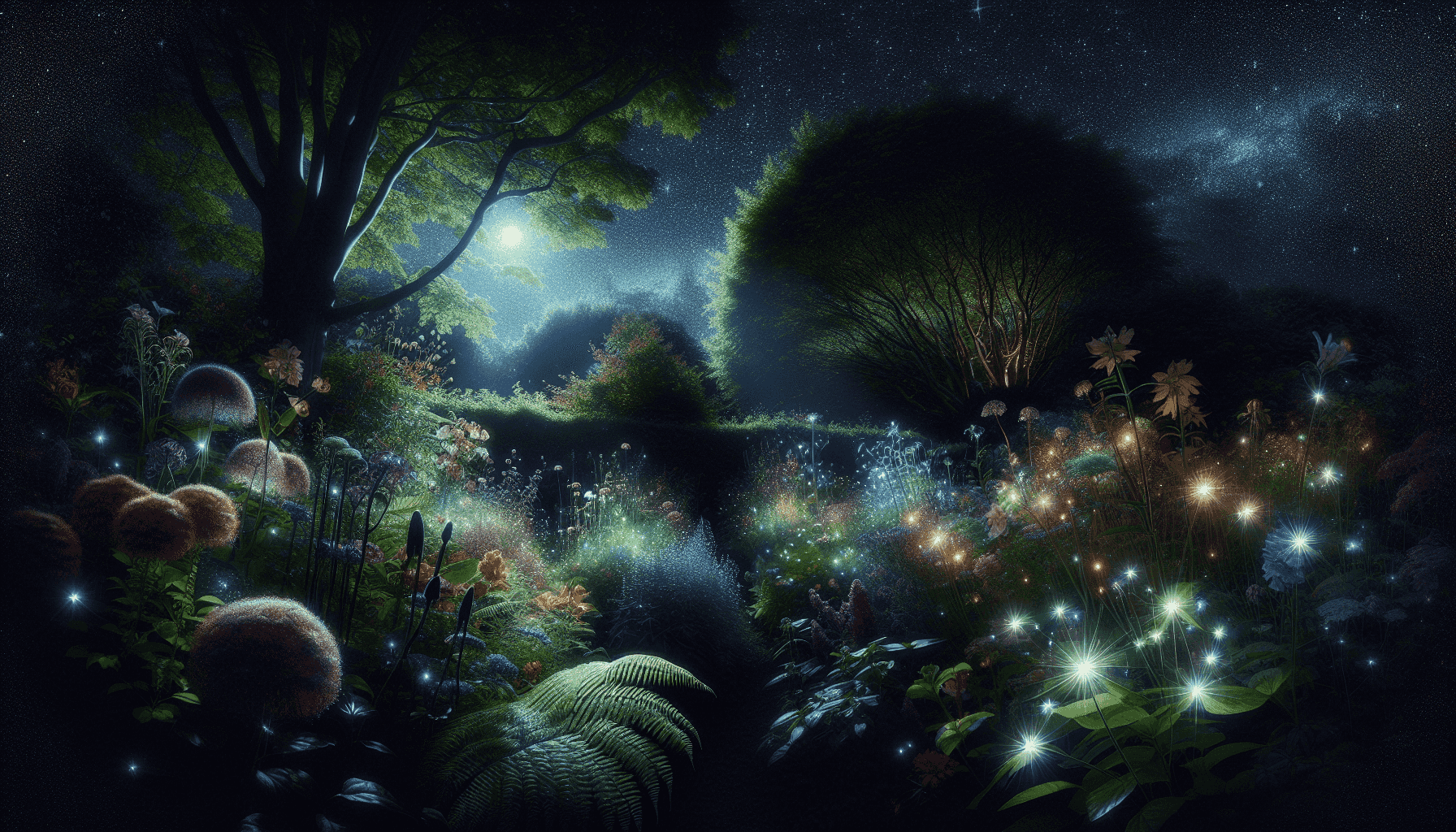 Magical night in the garden